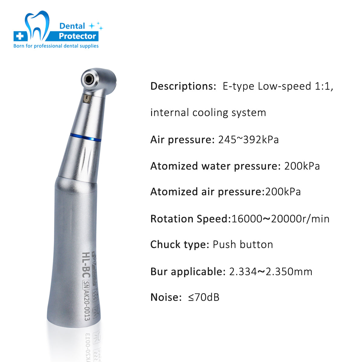 HL-BC Low Speed Handpiece Dental Contra Angel