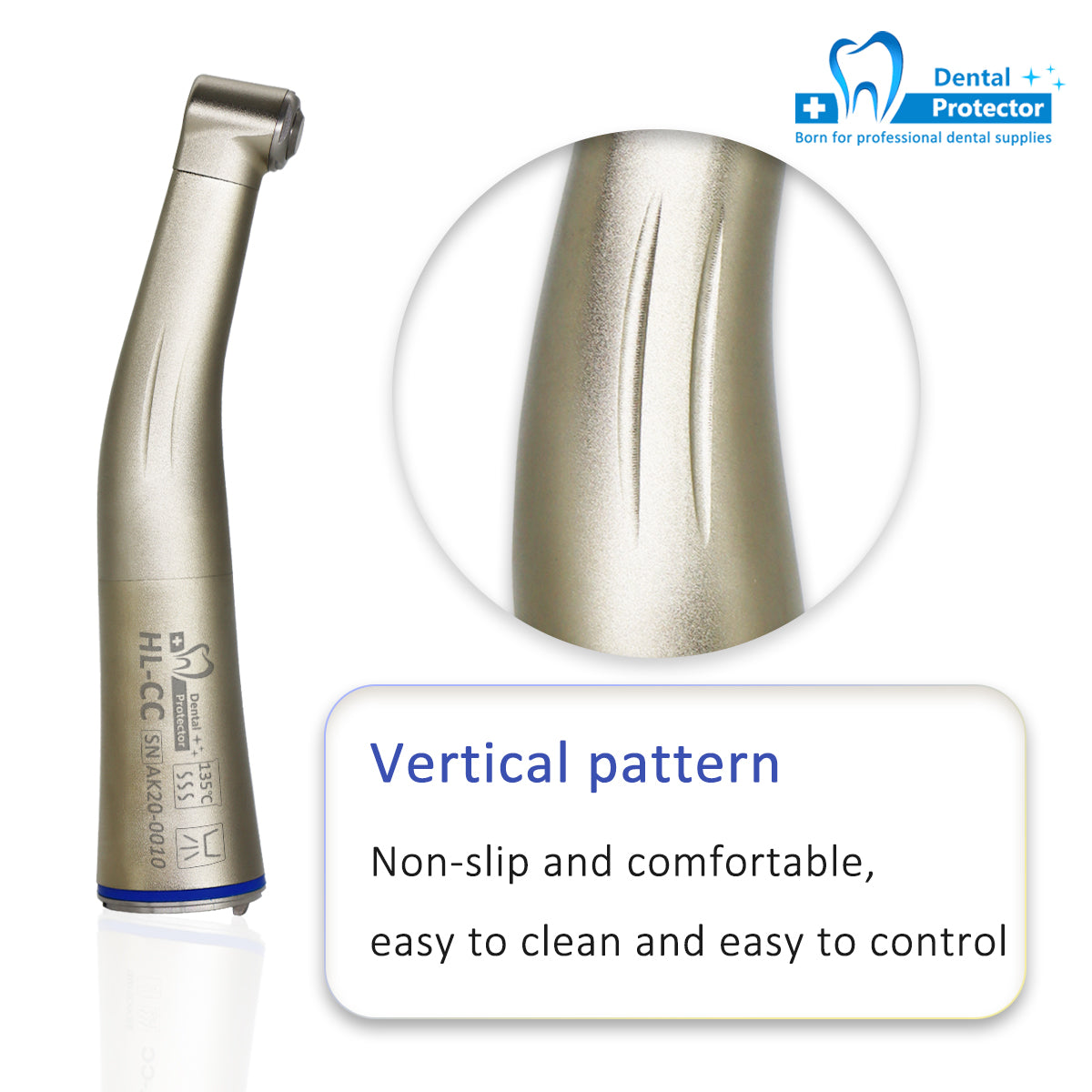 HL-CC Low Speed Contra Angel Dental Handpiece With Optical Fiber