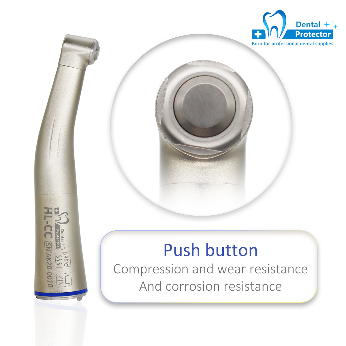 HL-CC Low Speed Contra Angel Dental Handpiece With Optical Fiber