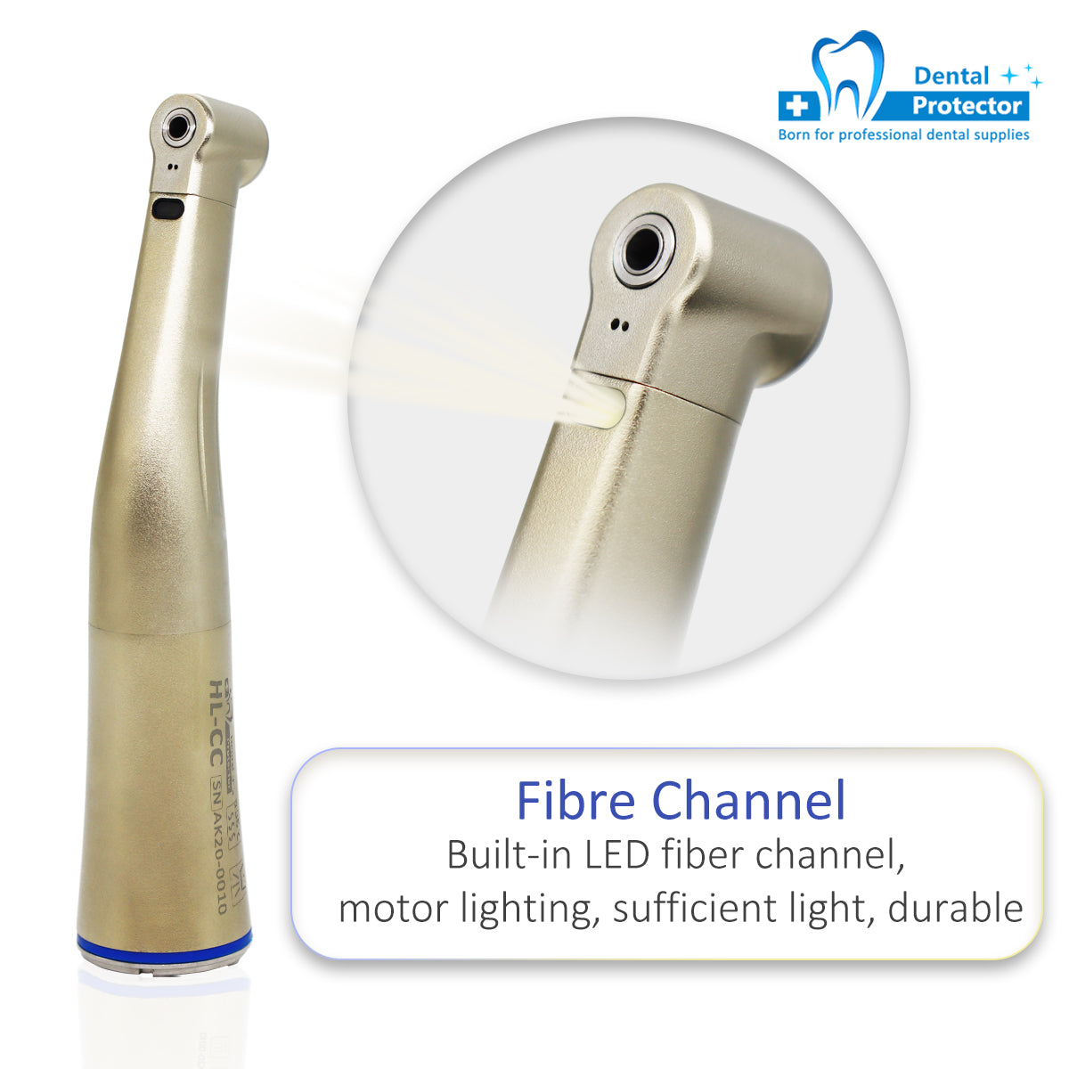 HL-CC Low Speed Contra Angel Dental Handpiece With Optical Fiber