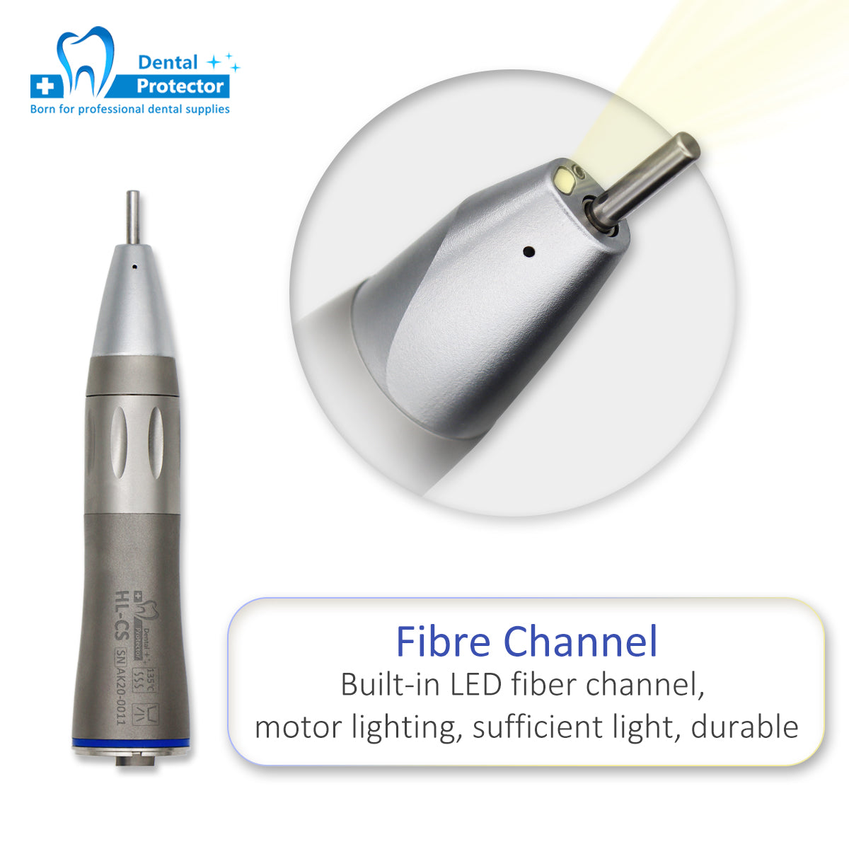 HL-CS Low Speed Straight Head Eental Handpiece With Optical Fiber