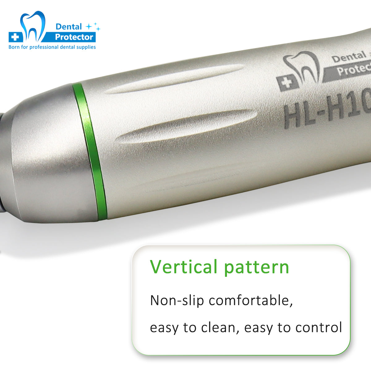 Dental 10:1 Contra Angle HL-H10 Low Speed Handpiece Push Dental Handpiece Air Turbine Hand Use File