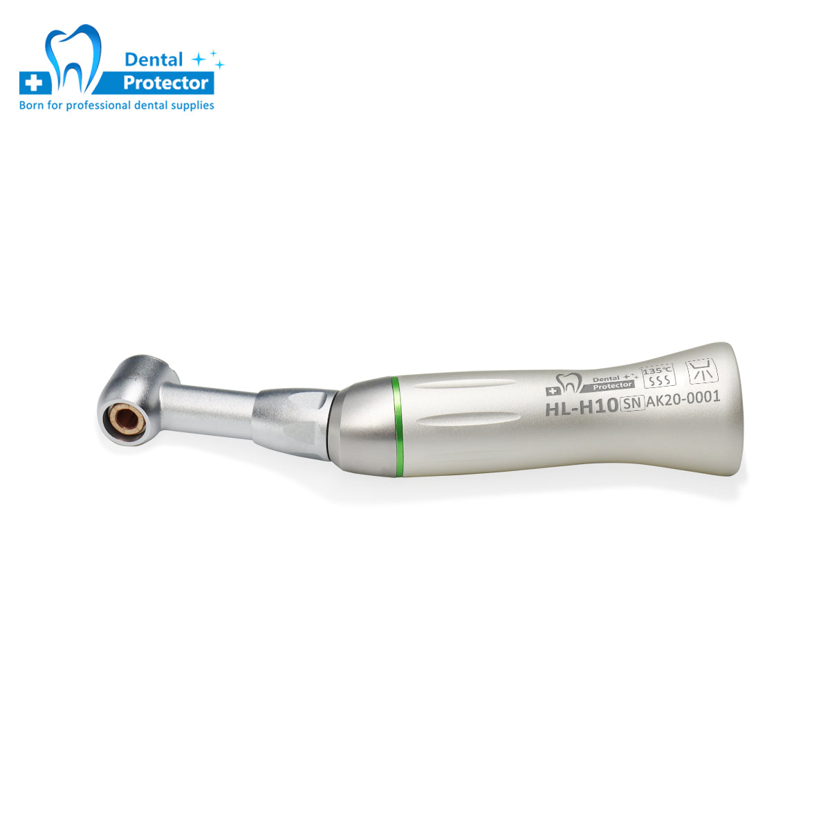 Dental 10:1 Contra Angle HL-H10 Low Speed Handpiece Push Dental Handpiece Air Turbine Hand Use File