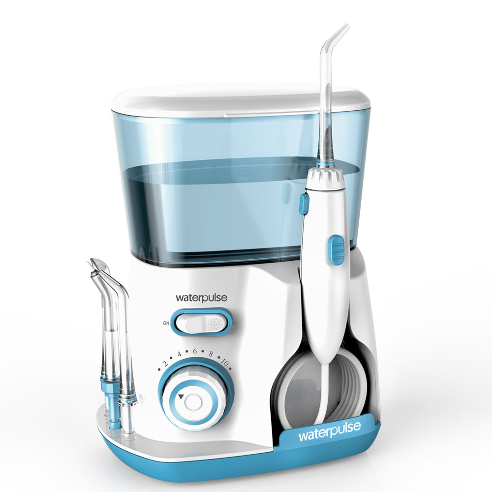 Waterpulse V300 Oral Irrigator 5pcs Tips Dental Water Flosser Water Floss 800ml Oral Hygiene Dental Flosser Water Flossing V300