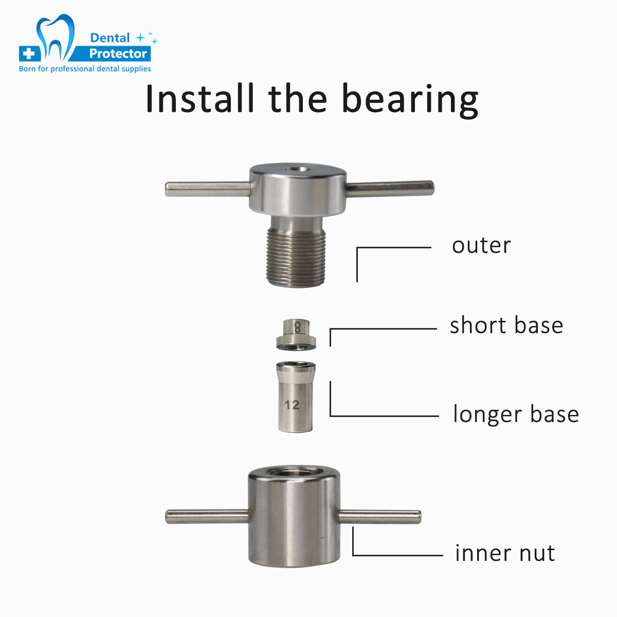 Dental Handpieces Repair Tools Handpieces Bearings Cartridge Turbine Maintenance Tool Set Dentist Tools