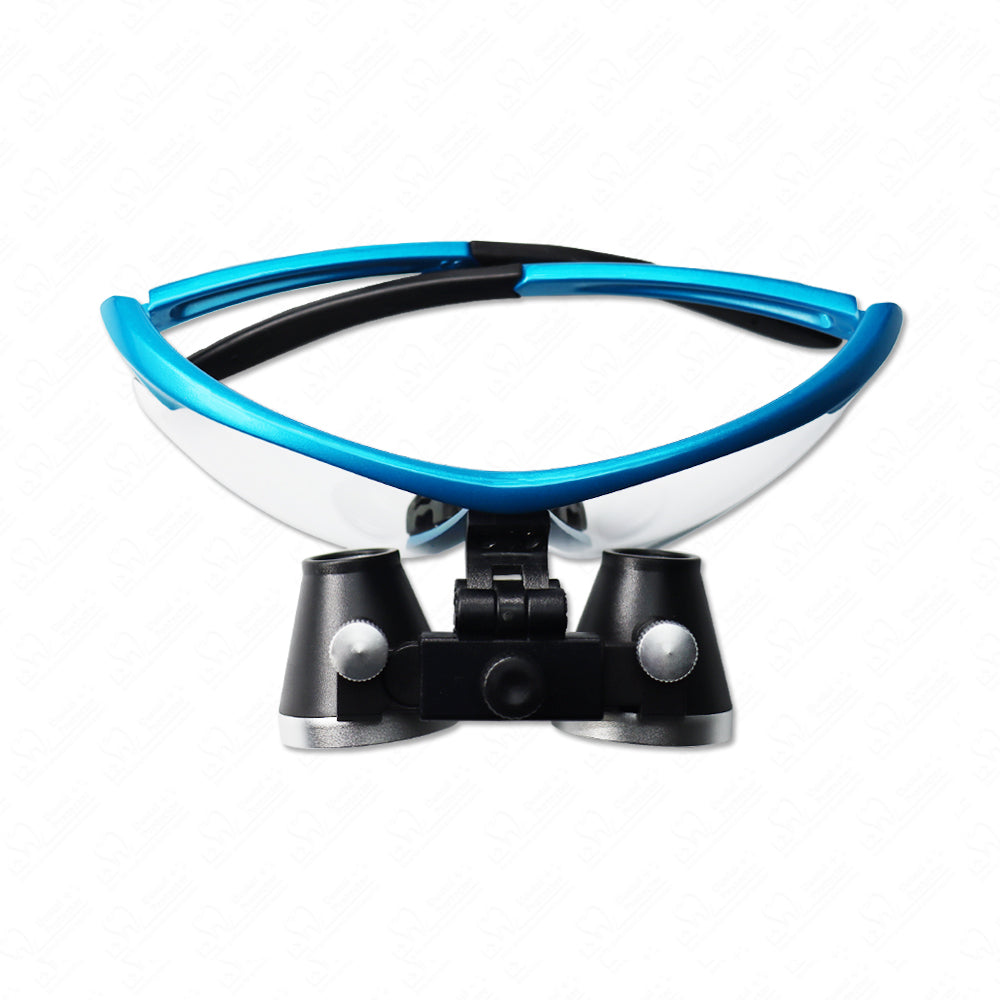 Maglass-R/B 2.5X/3.5X420mm Dental Loupes Binocular Loupes Optical Magnifier Dental Lab Medical Loupes Magnification Binocular Headlight Headlamp 5W Bulb