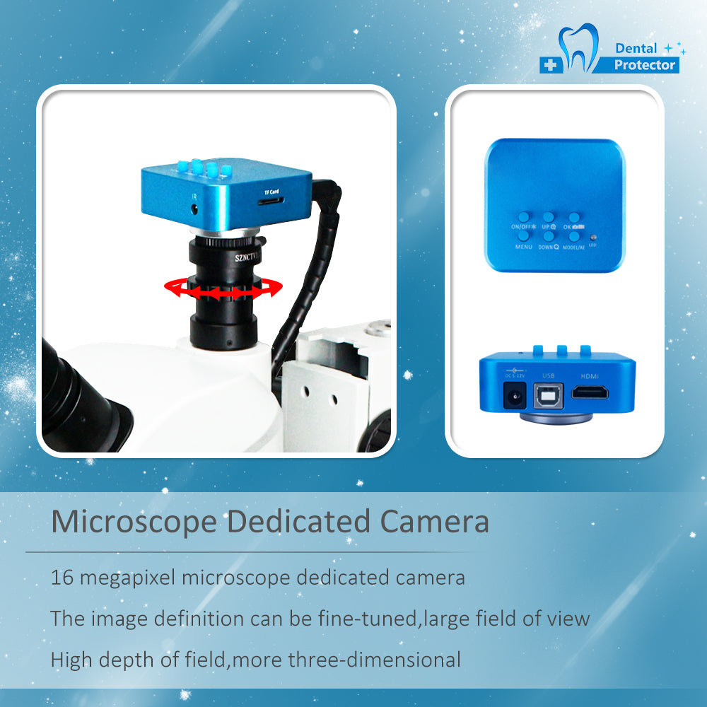Mscope-7C Professional Trinocular Stereo Zoom Microscope with Simultaneous Focus Control,Microscope, 10X Eyepieces,10X Magnification, Zoom Objective 16 mega