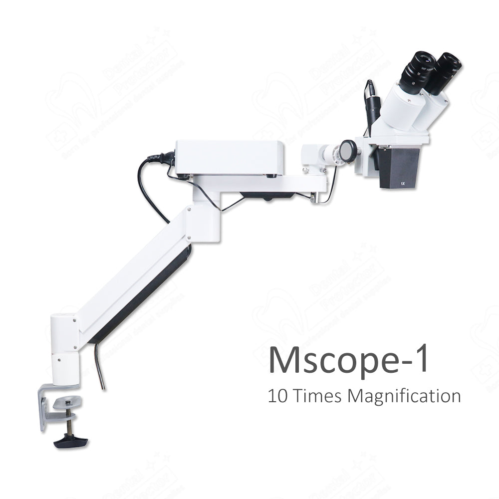 Mscope-1 10X Magnify Dental Binocular Microscope 3w LED Rotatable for Dentists Denture Tool Dental Lab Equipment Microscope Spot Light