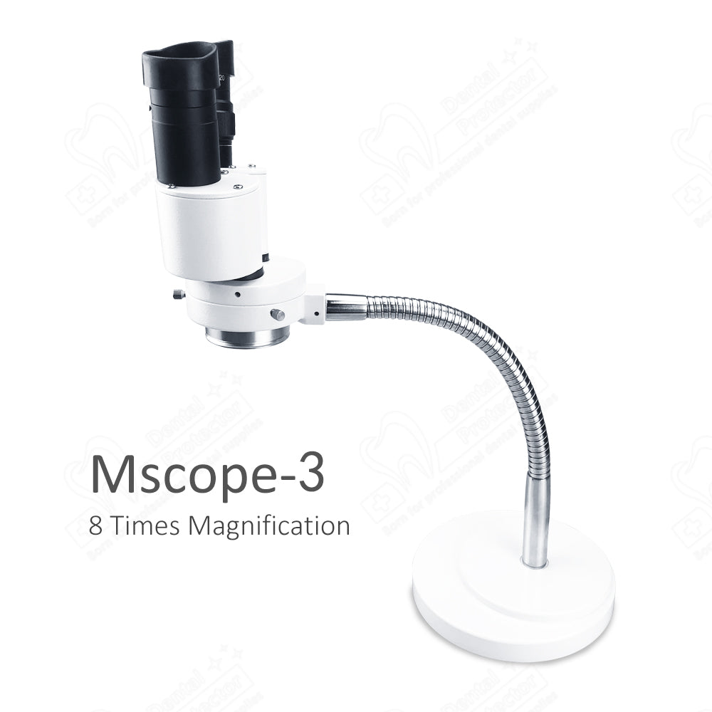 Mscope-3 8X Magnify Dental Binocular Microscope 5W LED Rotatable for Dentists Denture Tool Dental Lab Equipment Microscope Spot Light