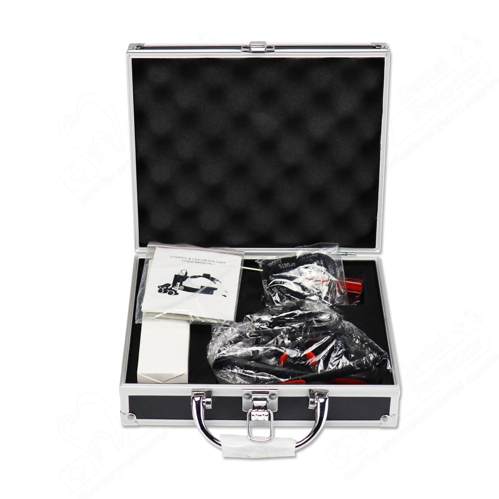 Maglass-R/B 2.5X/3.5X 420mm Dental Loupes Binocular Loupes Optical Magnifier Dental Lab Medical Loupes Magnification Binocular Headlight Headlamp 5W Bulb