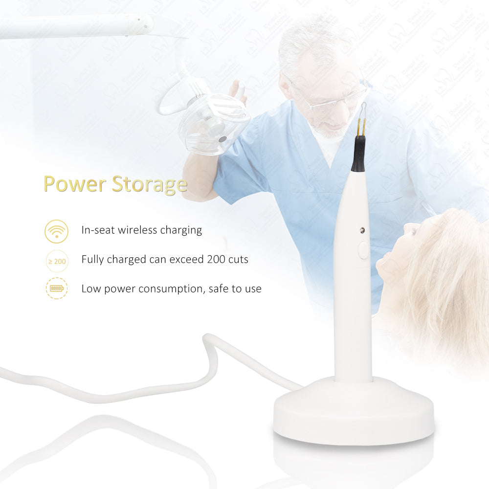 Wireless Endo Obturation Gutta Percha Cutter Percha-Points Gum Cutter Heating with 4Pcs Needle Tips