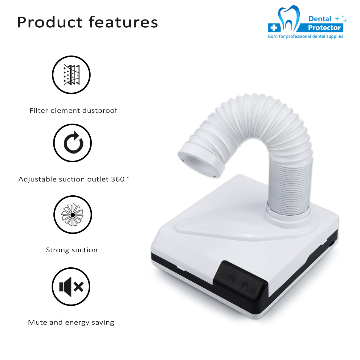 Small Mini New Dental Mirco Motor Vacuum Cleaner Strong Suction Low Nioce Silent Portable Dental Suction Machine Unit