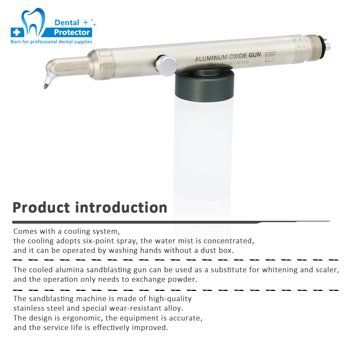 Dental Cooling Aluminum Oxide Micro blaster Air Abrasion Polisher Sandblasting Sandblaster