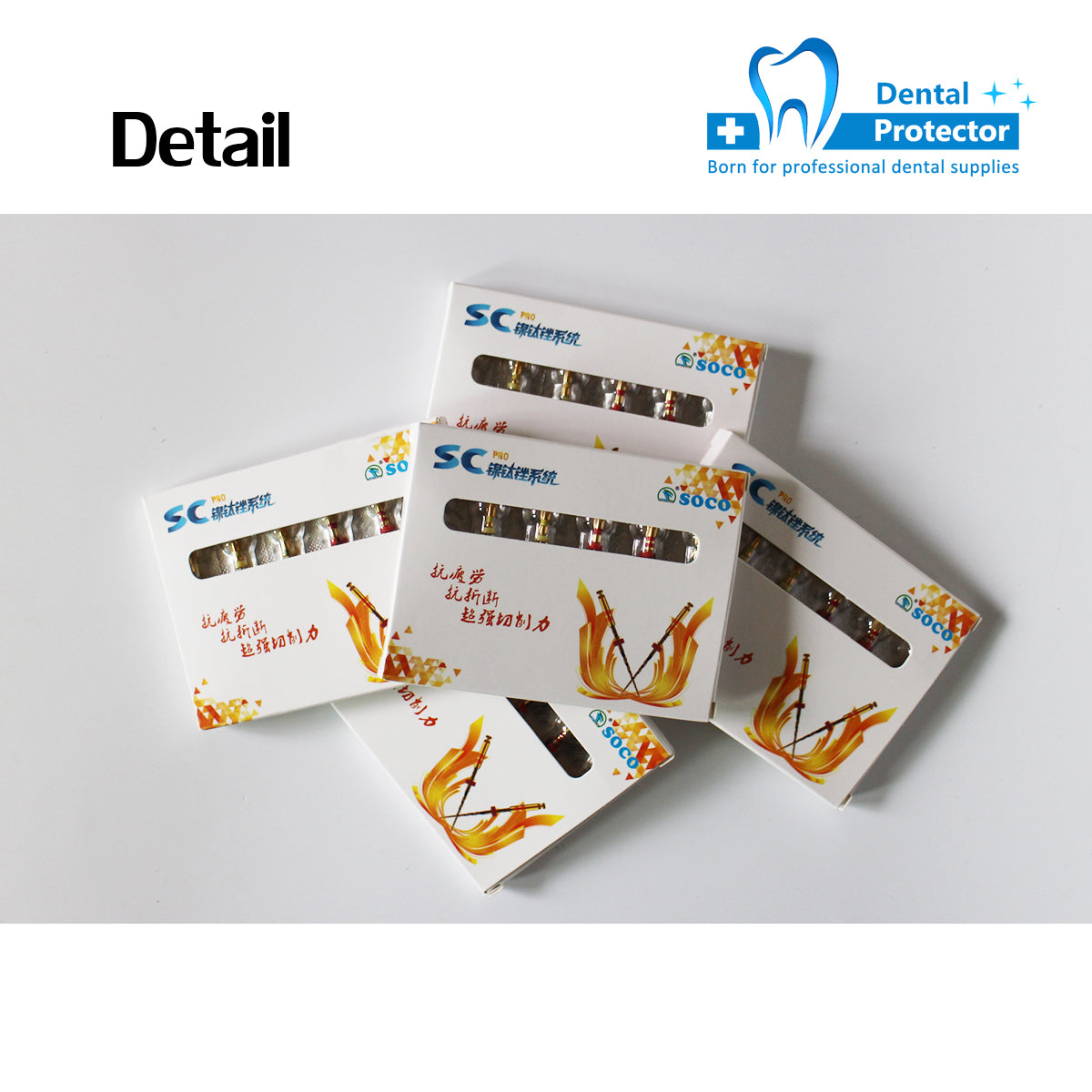 COXO SOCO Dental Niti rotary files , endodontic files , Endo Engine Root Canal Files ,can use for 10-15 root canal , 10 packs