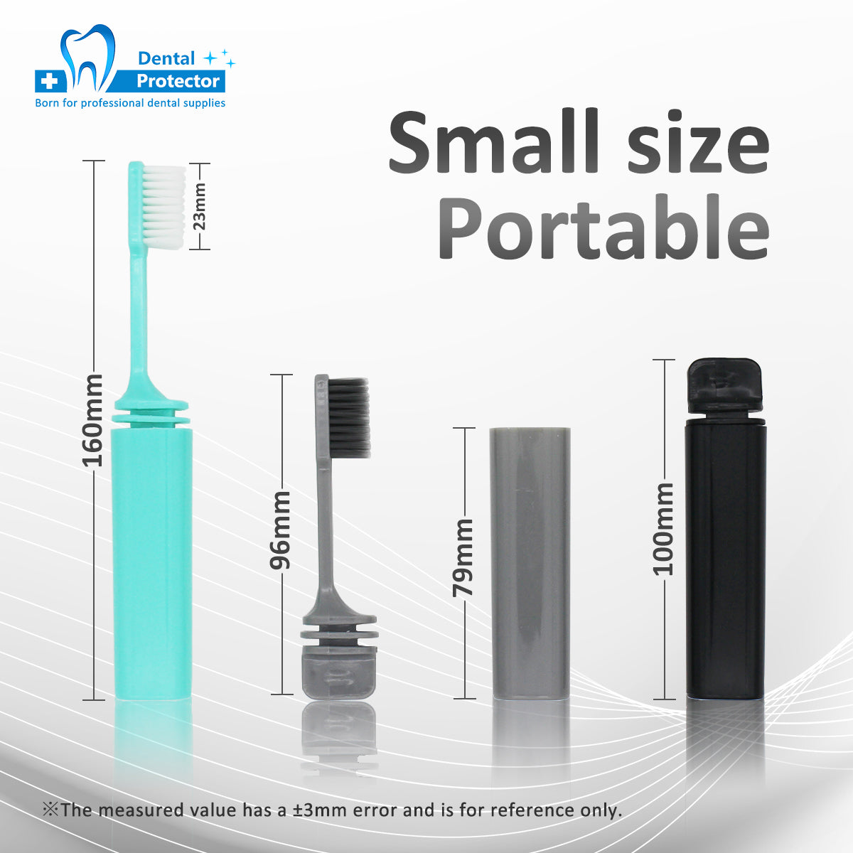 Portable Compact Bamboo Charcoal Folding Toothbrush Fold Travel Camping Hiking Outdoor Easy To Take Foldable Teethbrush