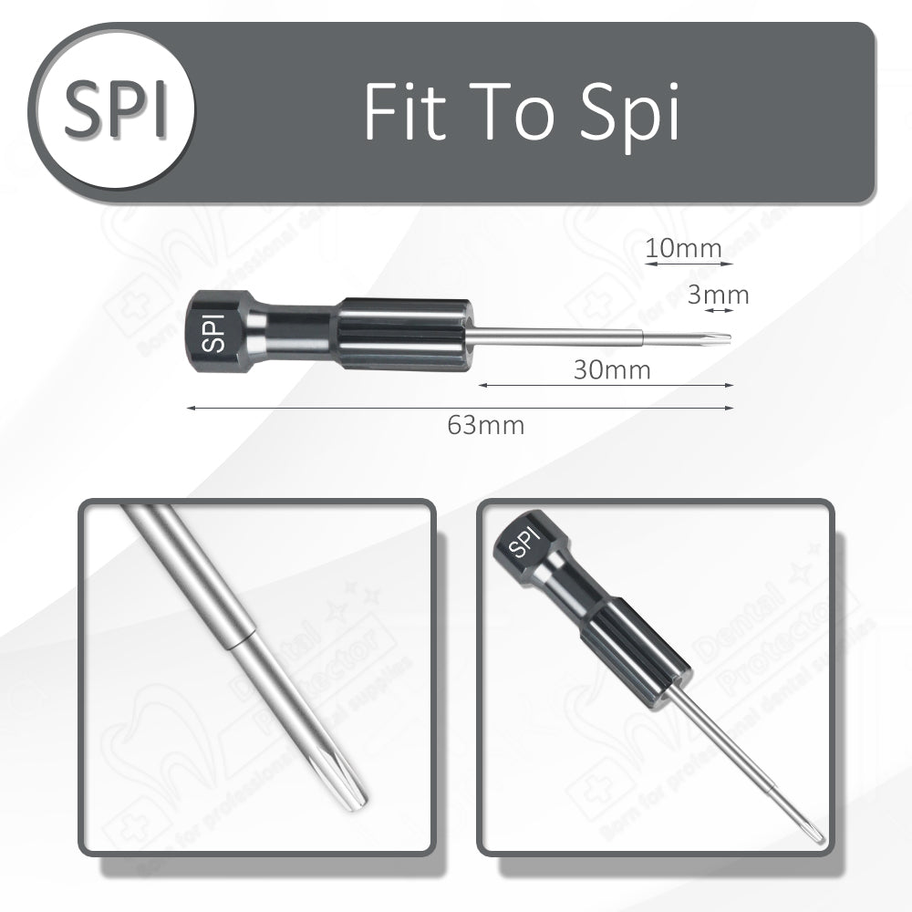 8 pcs Implant Screwdriver Denture Implant System Abutment Screwdriver Implant Screw Drivers Kit with Steel Stand Box