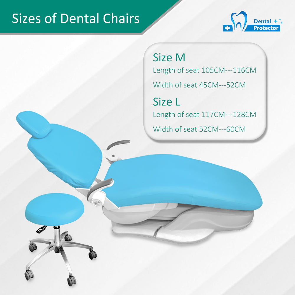 Dental Chair Covers Dental TPU Material Dental Unit Covers Seat Cover Elastic Waterproof Protective Case Protector Dentist Equipment 4 pcs/set