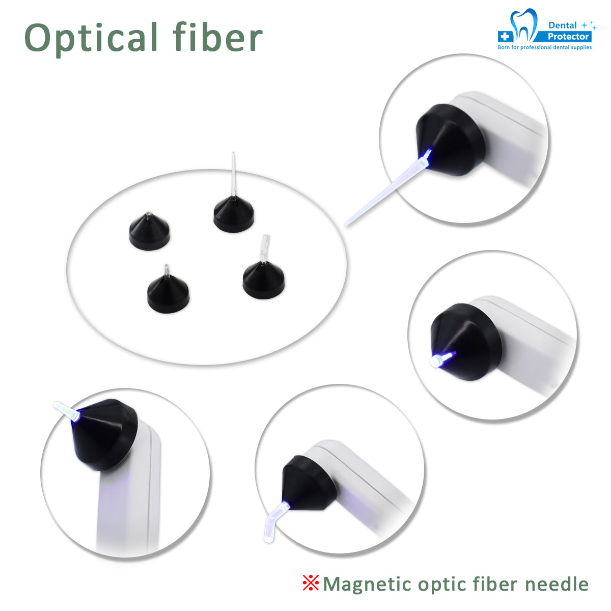 Wireless LED Dental Orthodontics Curing Light Rechargeable High Power Dentist Cure Lamp With 4 Optical Fiber