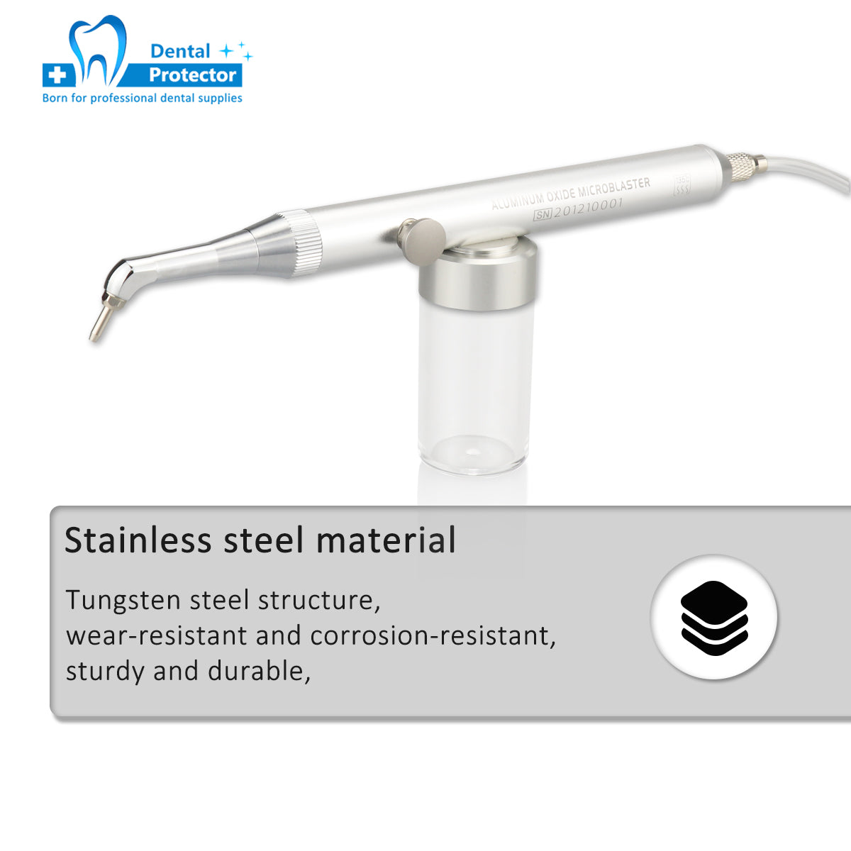 AU-T Dental Aluminum Oxide Air Abrasion Polisher Dental Alumina Microblaster Dental Sandblasting Equipment with/without Tube