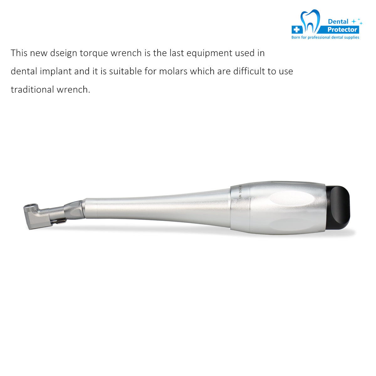 Dental Low Speed Handpiece Implant Torque Wrench 5N-35N Drivers 2.35mm Latch Type Bits Contra Angle Universal Silver Metal Box