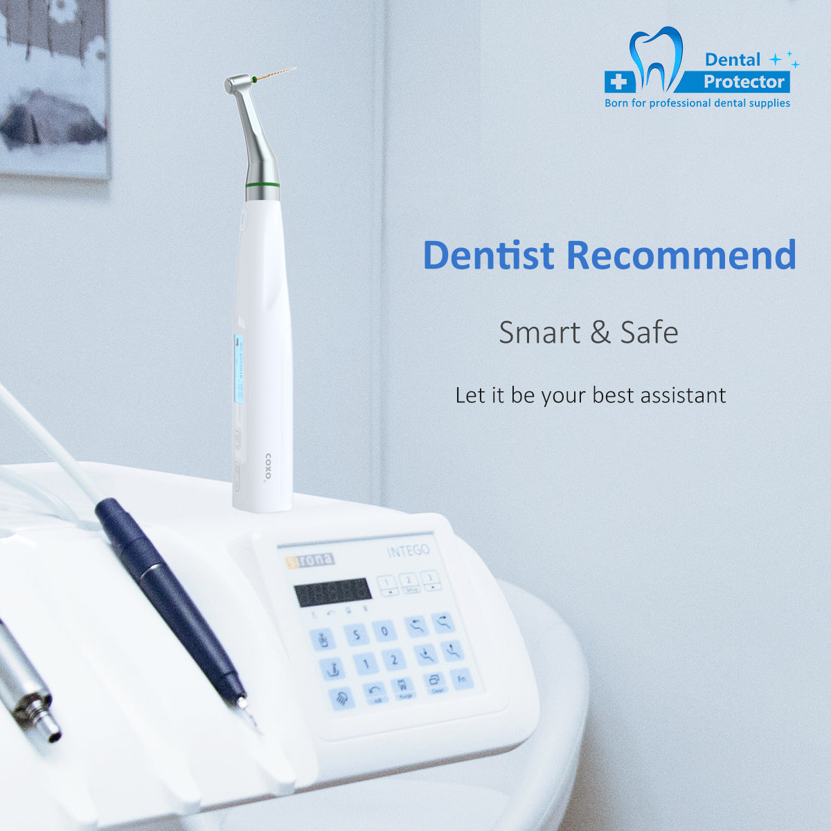 COXO C-smart mini AP Dental Wireless Endo Motor & Apex Locator 2 in 1 , Reciprocation System .