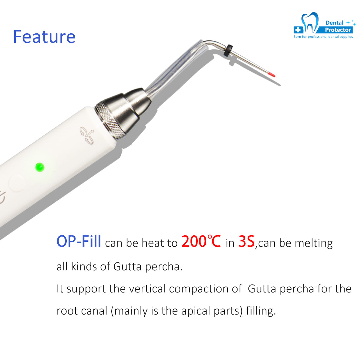 Dental Gutta Percha Obturation System Endo Heated Pen Root Canal Filling System Hot Melt Pen Dental Instrument