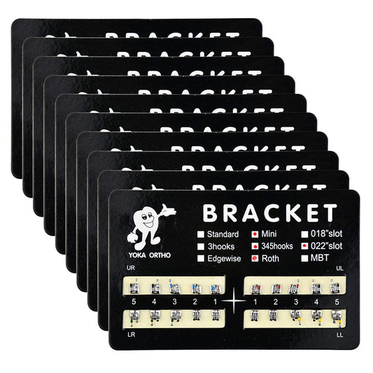 10 Sets/Pack 200 pcs of Brackets MIM Roth Mini 0.022 With Hook 3