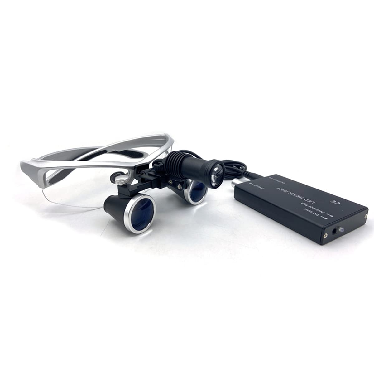 2.5X/3.5X 420 Mm Dental Loupe Magnifier Binocular Magnifier Surgery Surgical Medical Operation Loupe with Spotlight Head Light