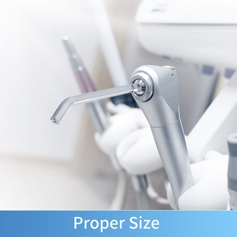 Dental 3 Way Syringe Triple Air Water Spray Syringe with 2 Metal Alloy Tips Tube Nozzles