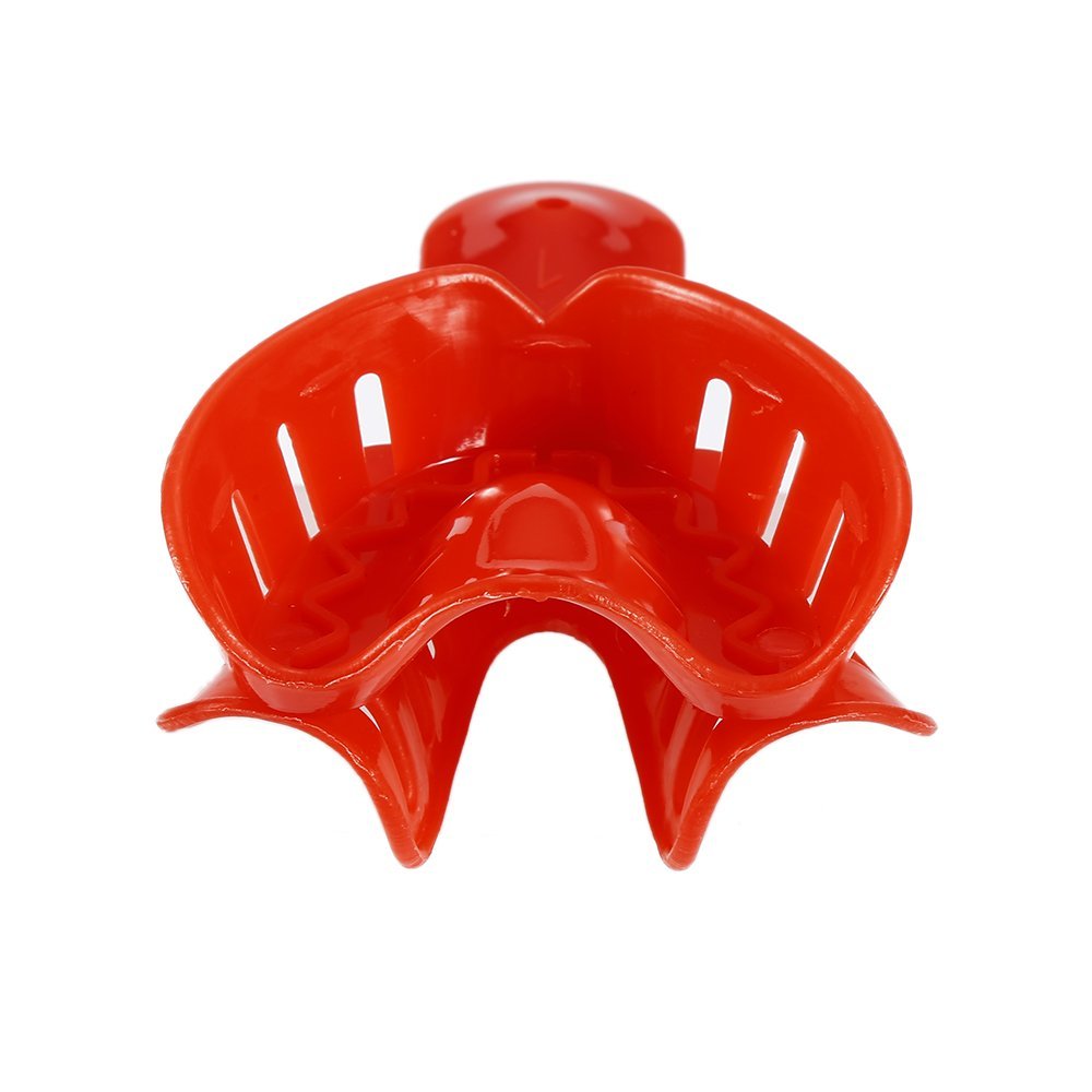 12pcs Dental Impression Trays Plastic Materials Teeth Holder Dental Central Supply for Oral Tools