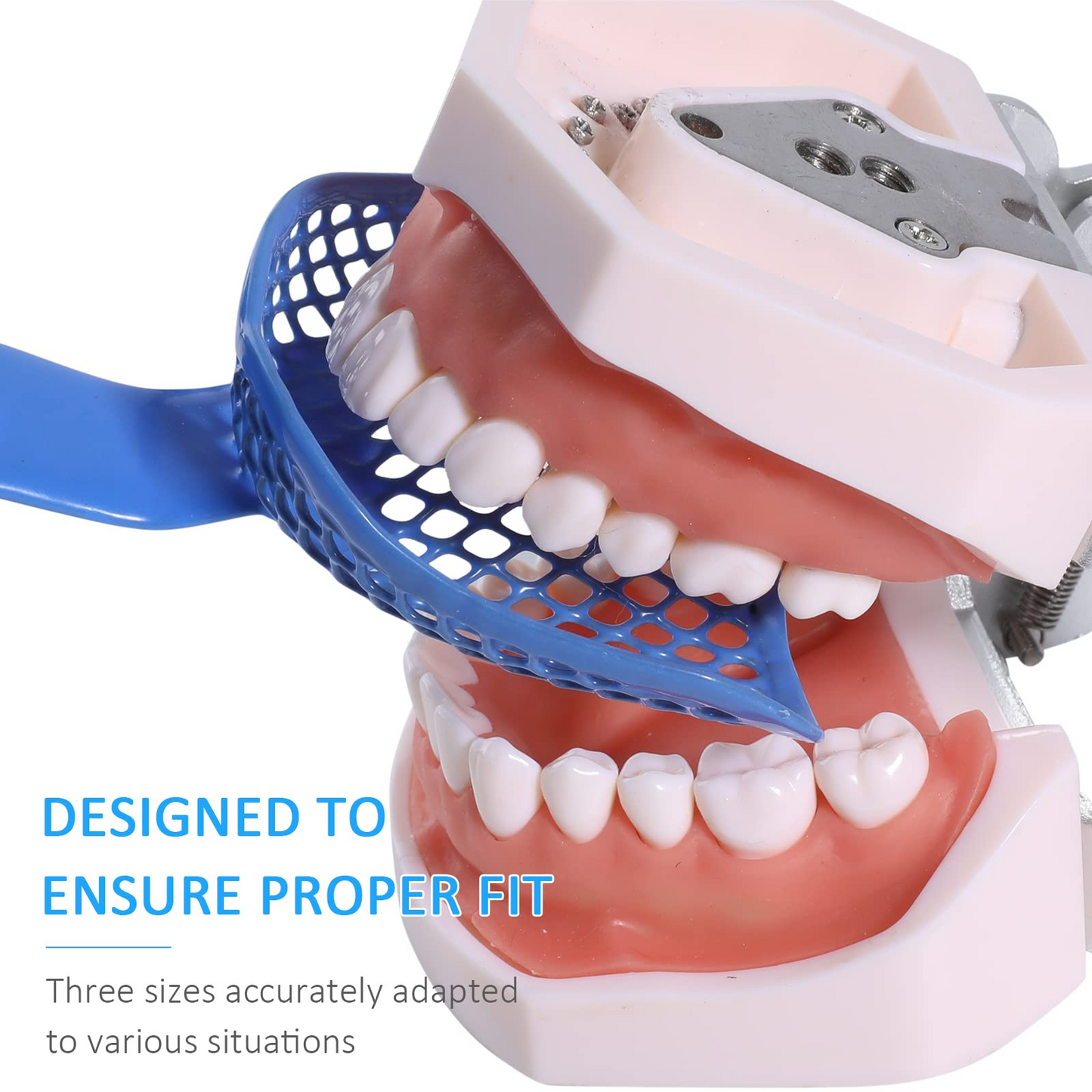 Dental Edentulous Impression Trays Professional Impression Trays for Full Denture Restoration (Pack of 3 Pair)