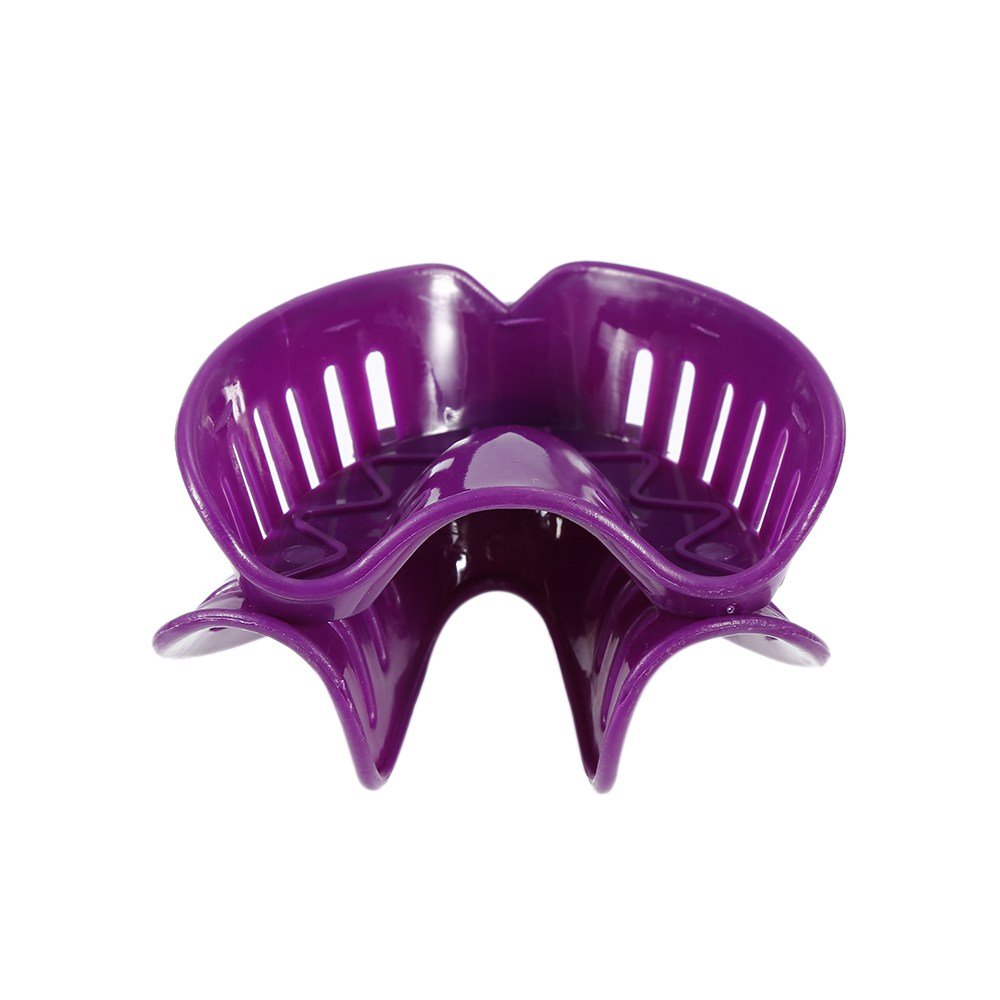 12pcs Dental Impression Trays Plastic Materials Teeth Holder Dental Central Supply for Oral Tools