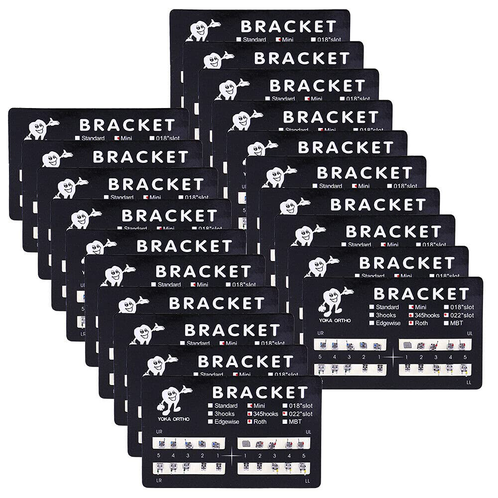 B10 200pcs/Pack Teeth Model Mini Roth Brackets Roth 022 Slot Bondable with Hook on 345