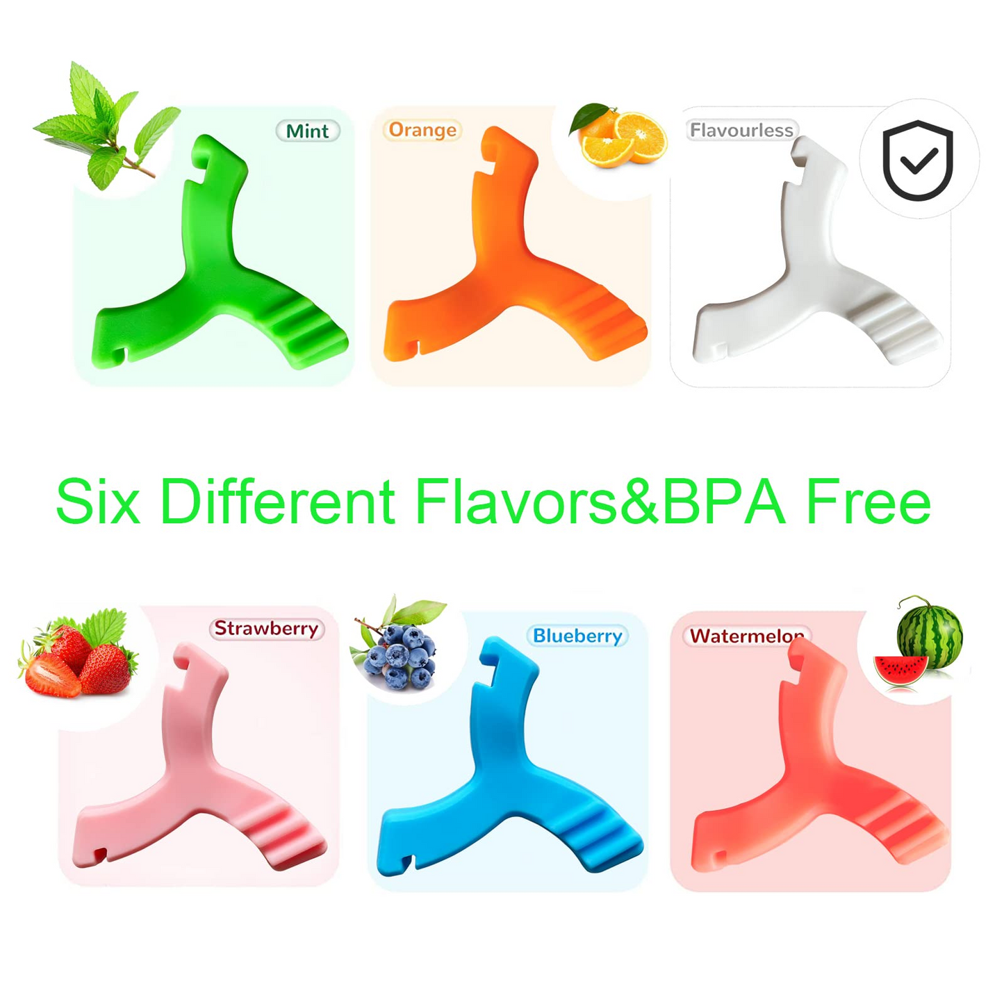 OC-6 Orthodontic Chewies,Chewies for Invisalign Aligners, Aligner Chewies for Aligner Trays Seater,Invisalign Munchies Orthodontic Dental Chewies Y-Shaped 2Pcs