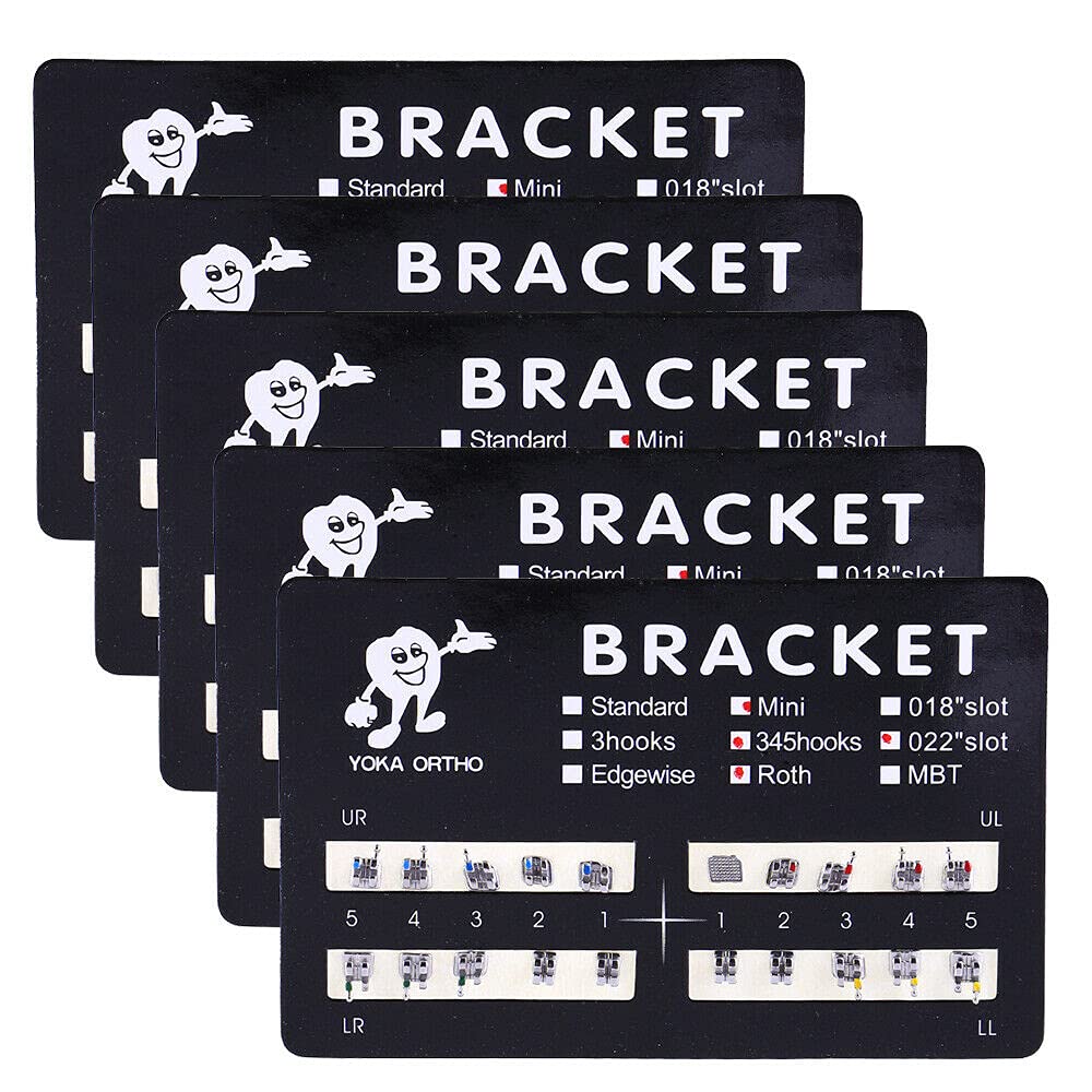 B10 200pcs/Pack Teeth Model Mini Roth Brackets Roth 022 Slot Bondable with Hook on 345
