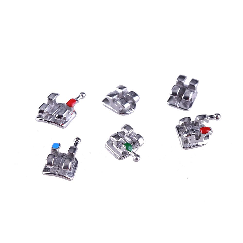 B10 200pcs/Pack Teeth Model Mini Roth Brackets Roth 022 Slot Bondable with Hook on 345