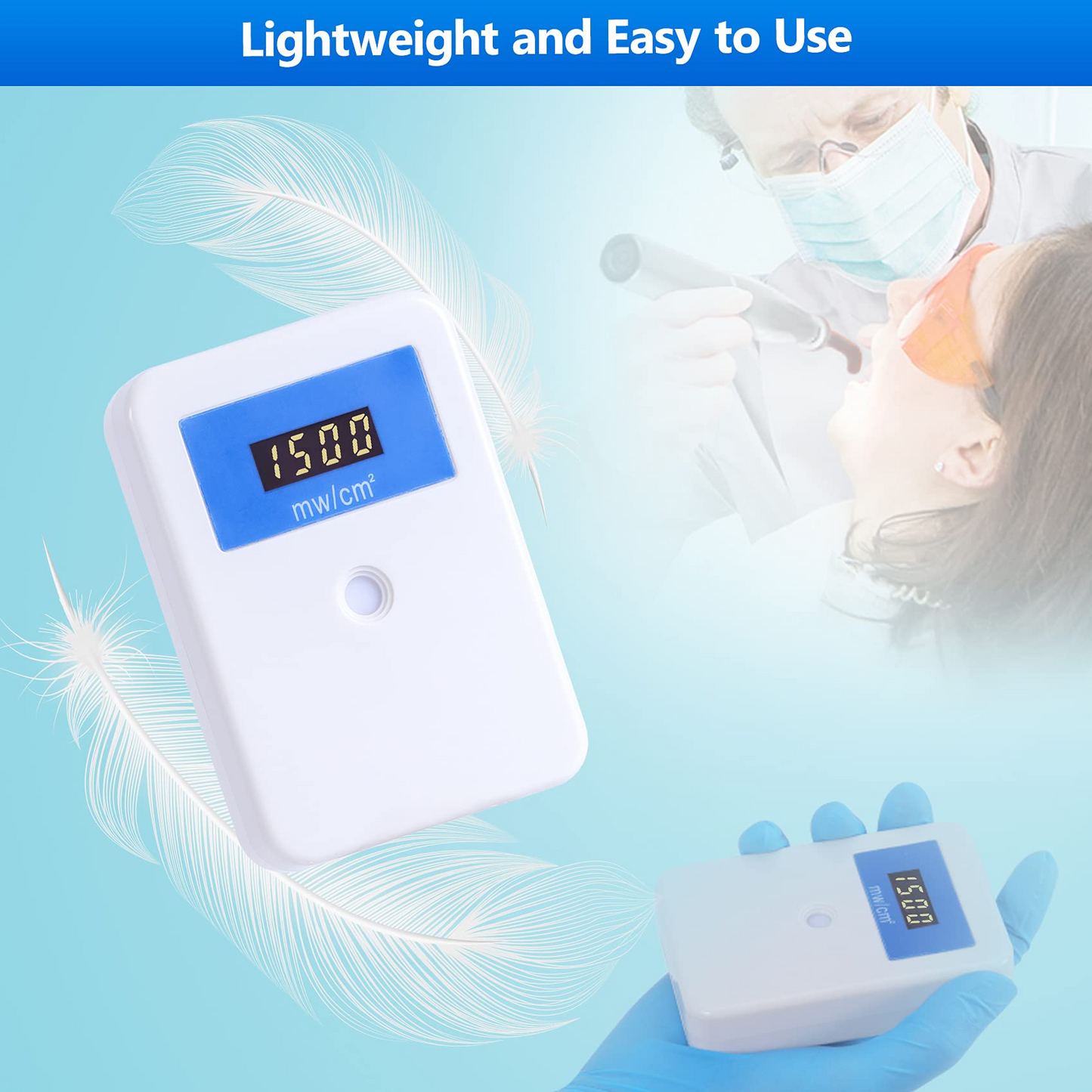 Dental Led Light Meter, Light Cure Power Curing Tester