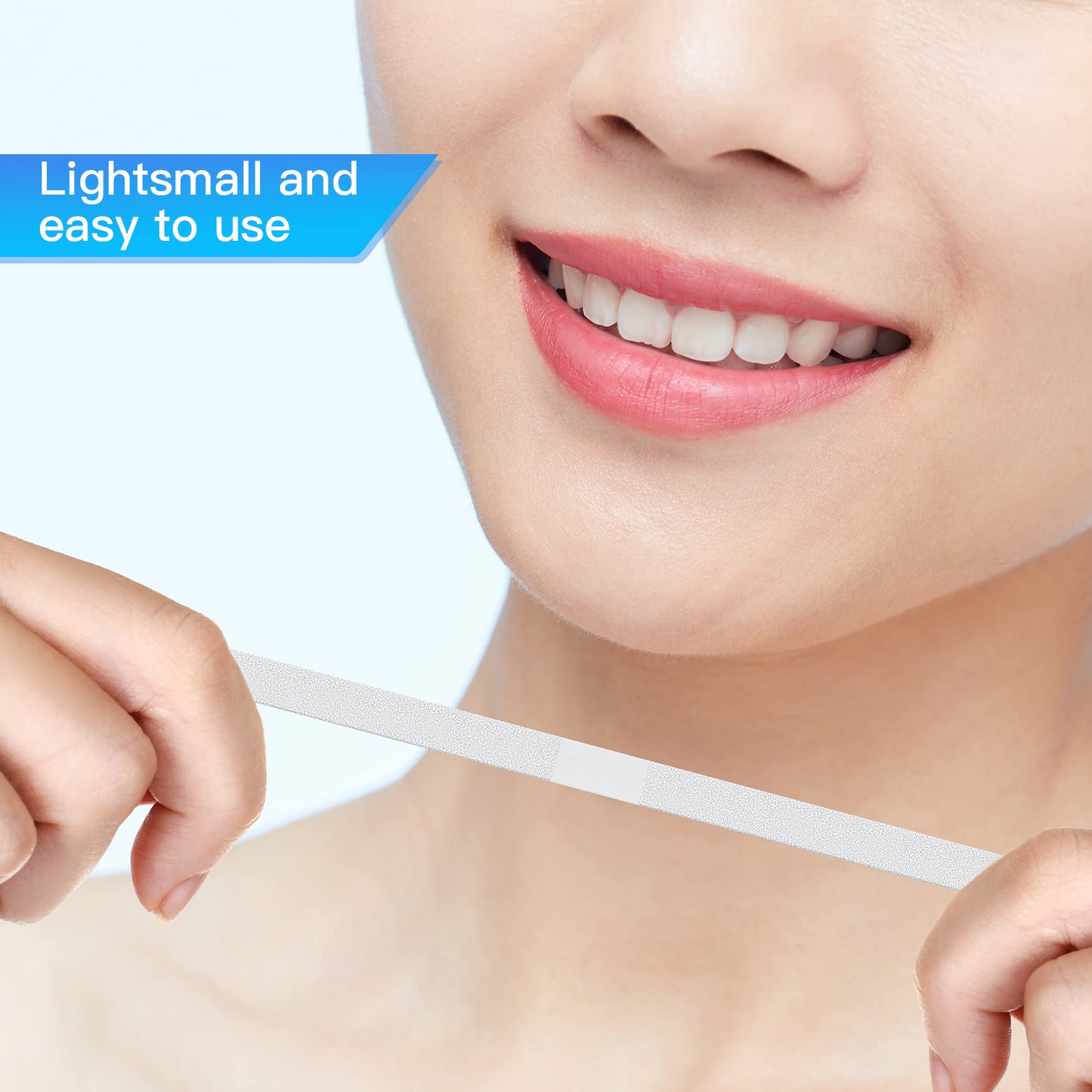 DM-PS 12 PCS Dental Abrasive Stainless Steel Strips, Finishing Polishing Metal Strip 4 MM Medium One Side - Sanding Grinding Teeth - Cleaning Tools for Oral Care