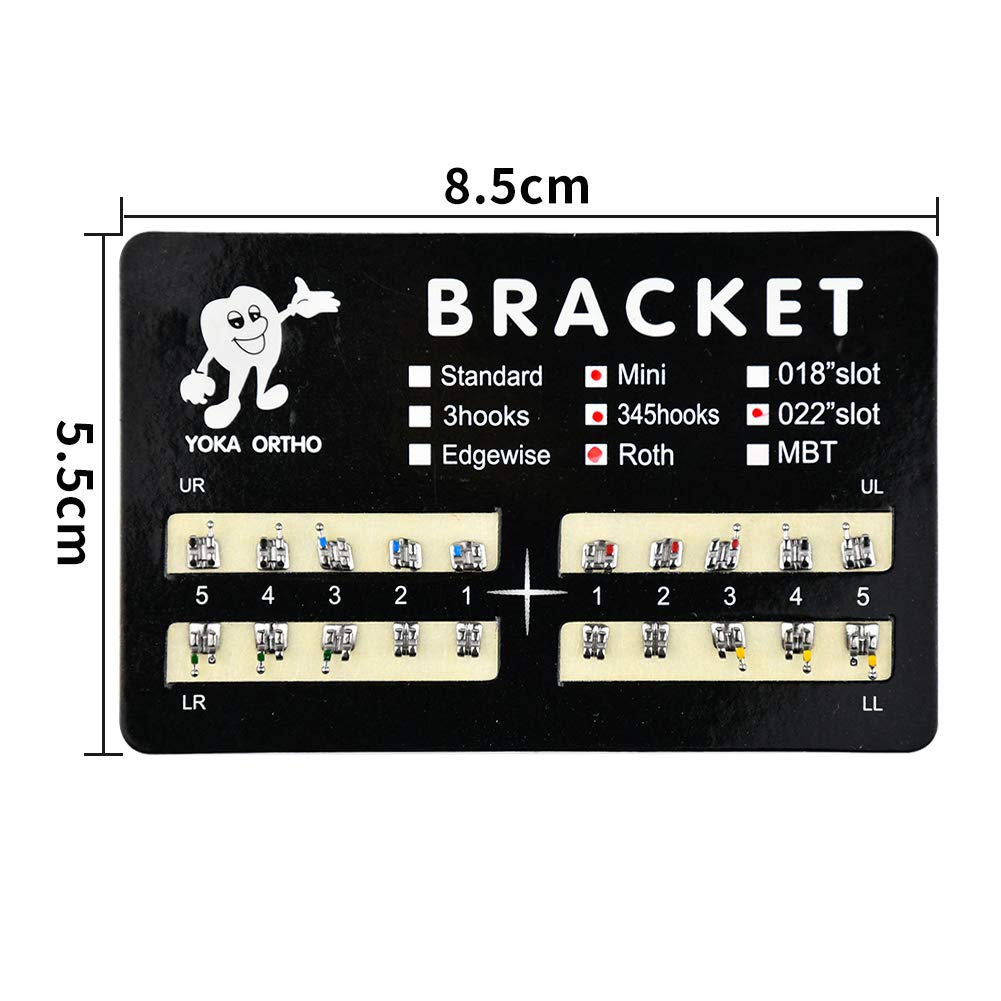 10 Sets/Pack 200 pcs of Brackets MIM Roth Mini 0.022 With Hook 3