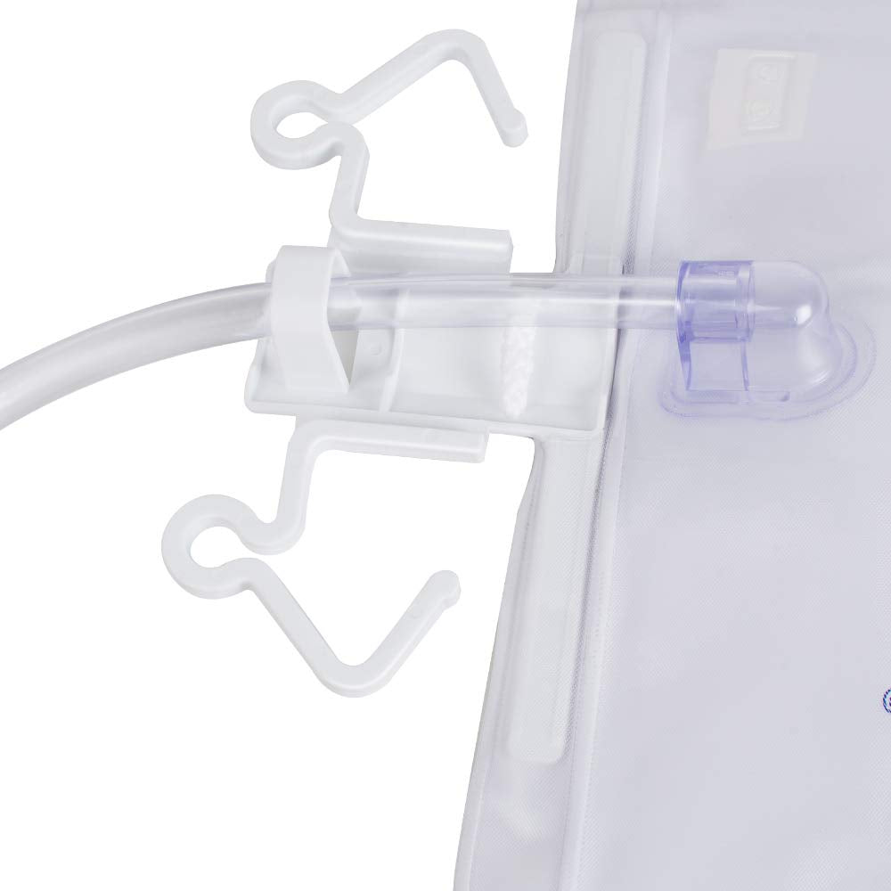 Protector Urinary Drainage Bag Urine Collection Bag with Anti-Reflux Chamber Medical Drain Bag 48" Drainage Tub, 2000ml (Pack of 5)