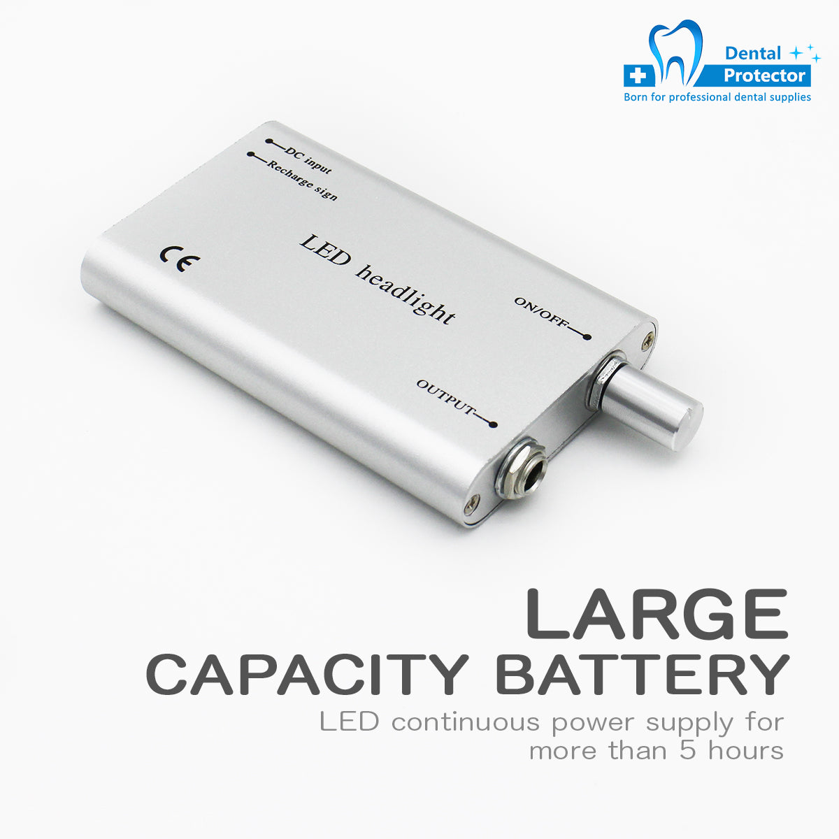 Surgical Medical Binocular Loupes with Led Head Light 2.5X420mm Optical Glass Plastic Frame with Anti Fog