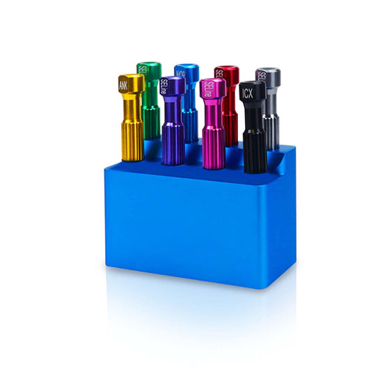 8 pcs Implant Screwdriver Denture Implant System Abutment Screwdriver Implant Screw Drivers Kit with Steel Stand Box