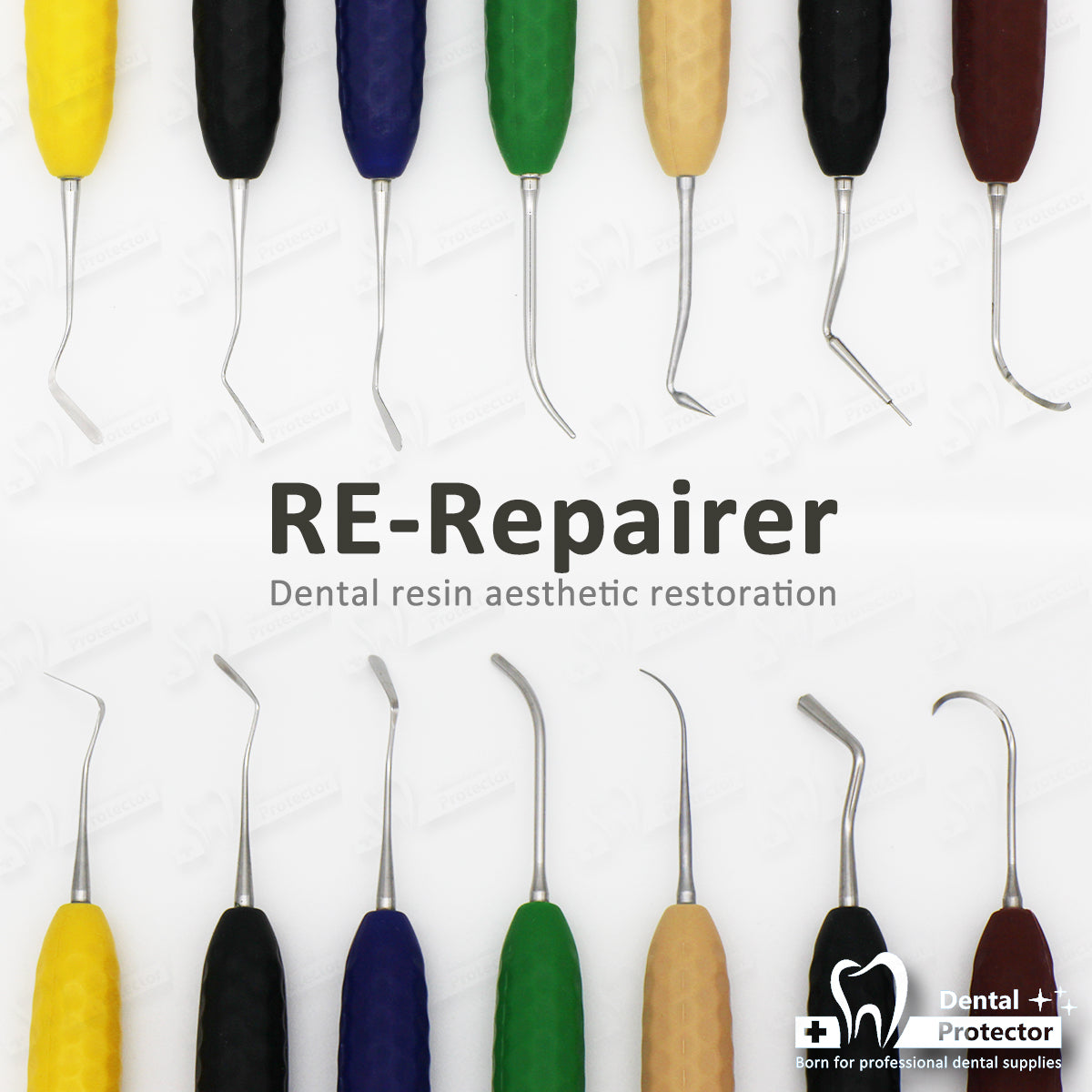 PROTECTOR RE-Repairer dental resin aesthetic restoration Resin sculpture tool Dental tools 7pcs with high temperature sterilization box