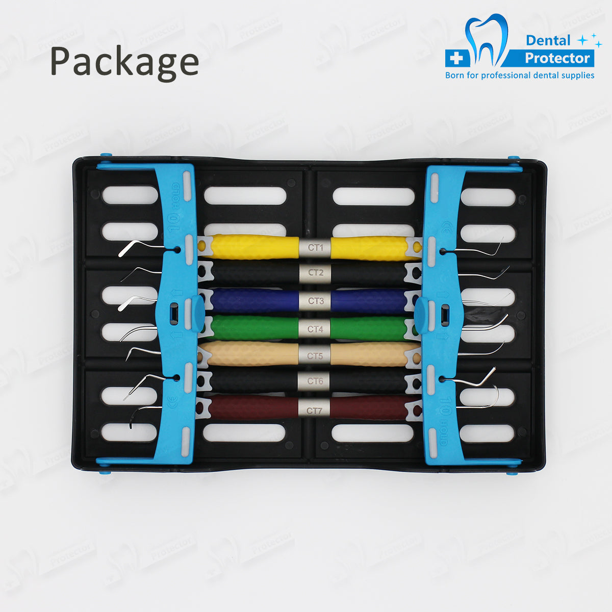 PROTECTOR RE-Repairer dental resin aesthetic restoration Resin sculpture tool Dental tools 7pcs with high temperature sterilization box