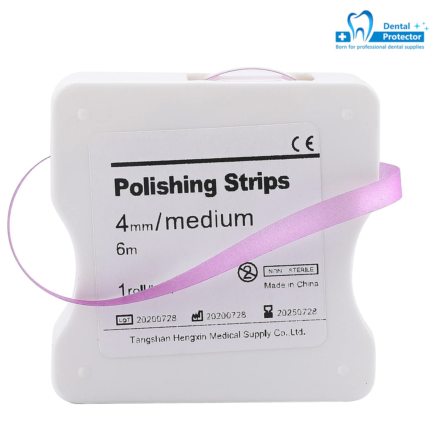 Dental Polishing Strips Teeth Abrasive & Finishing Strips 4mm x 6M, Inter-Dental Oral Care Cleaning Tool - Sanding Grinding Whitening Teeth (Blue&Pink)