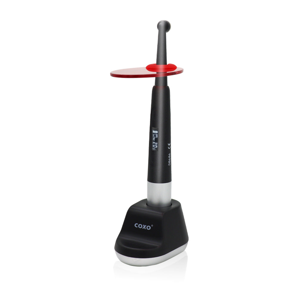 COXO DB686 HOLA Dental Led Curing light , Enjoy 5 Easy Modes, a Tough Scratch-Resistant Lens, Enhanced Optical Performance for Deep Curing, Wide Wavelength Range, and Long-lasting Wireless Charging