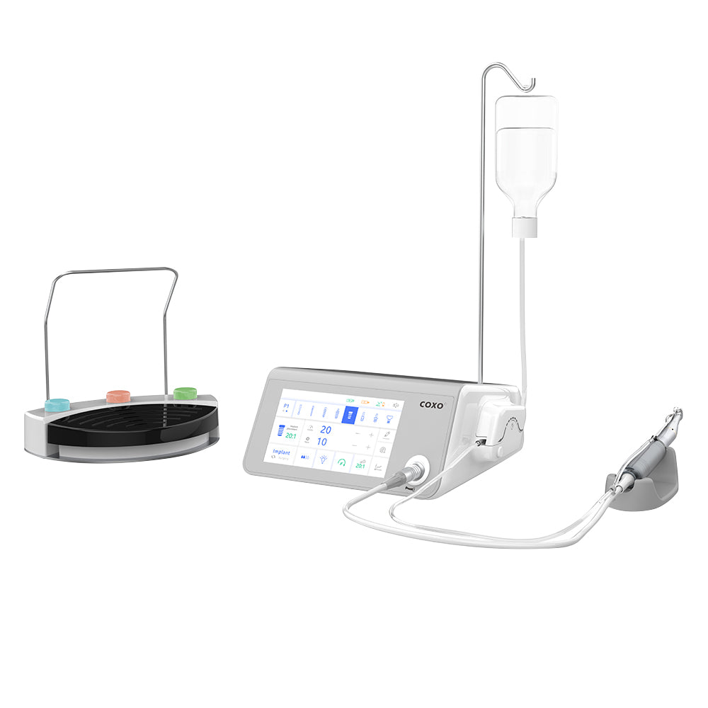 COXO Dental Implant Motor with Surgery Motor 2-in-1,C-sailor pro +  ,Wireless Foot Pedal , LED Illumination,Build in Operating procedures and steps