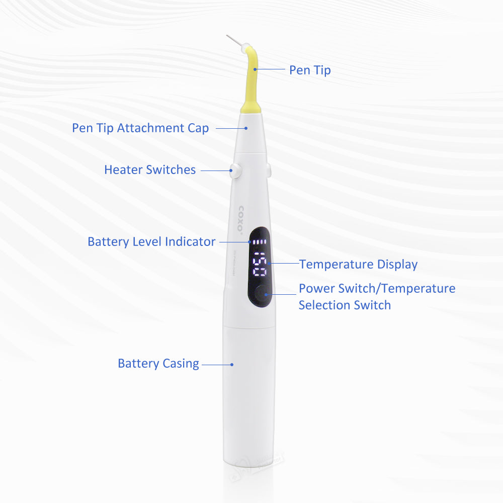 C Fill X  COXO Gutta Percha Endo Obturation System, C-FILL Mini Backfill Pen & Downpack Pen 2 IN 1