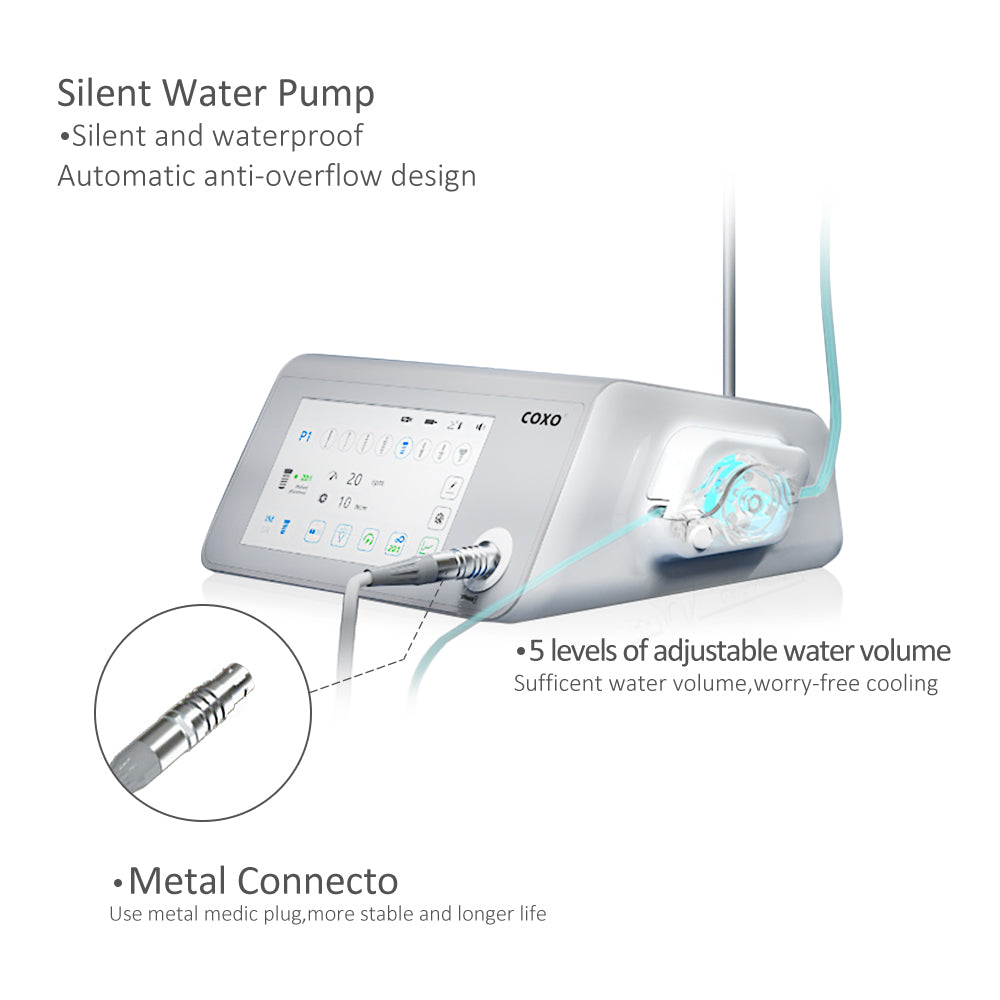 COXO Dental Implant Motor with Surgery Motor 2-in-1,C-sailor pro +  ,Wireless Foot Pedal , LED Illumination,Build in Operating procedures and steps