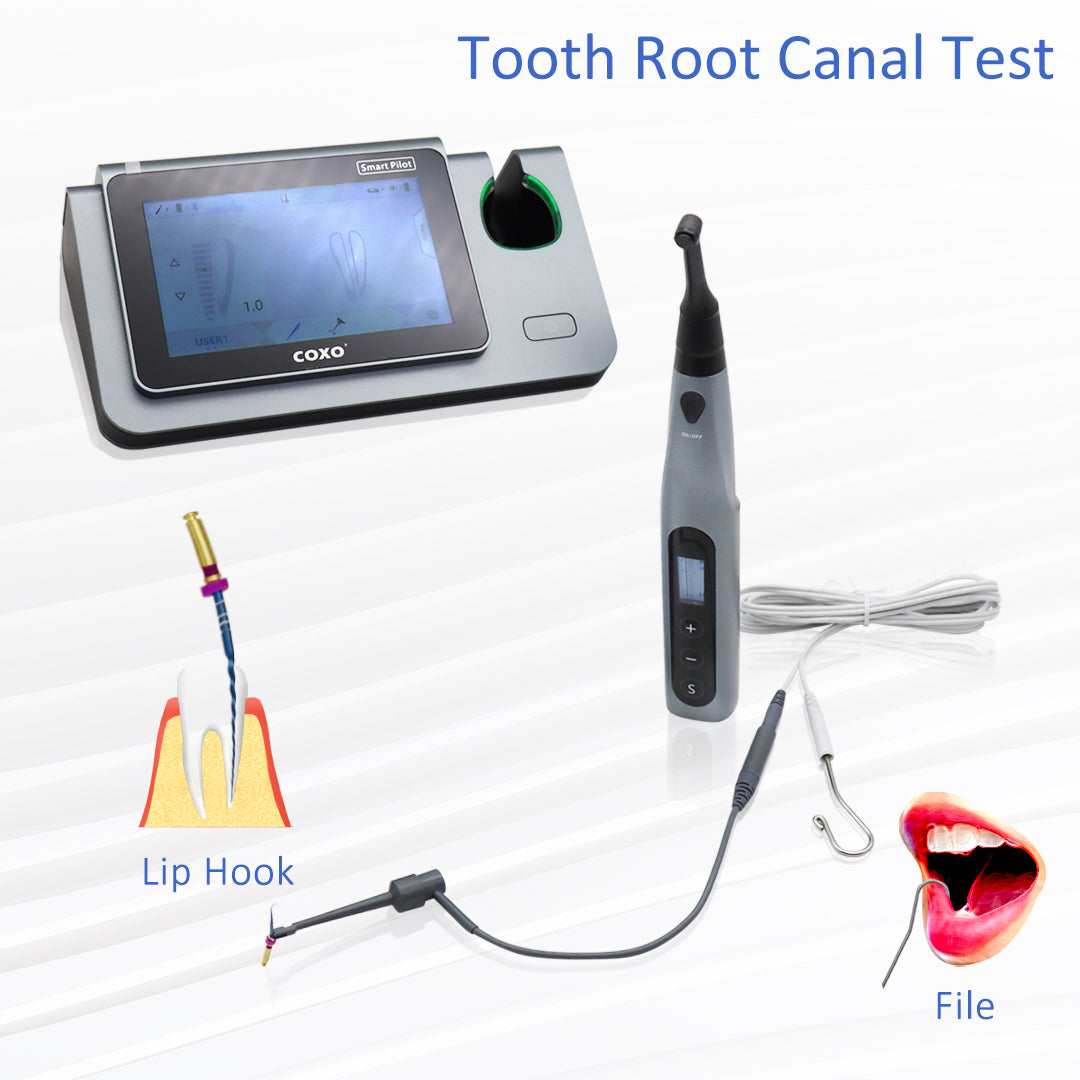 COXO Dental Wireless Bluetooth Endo motor with Apex Locator 2 in 1 C-smart Pilot with 5-inch touch screen ,build-in most of file system